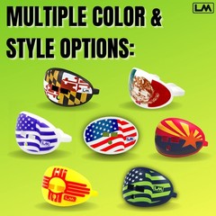 LOUDMOUTHGUARDS Football Mouth Guard – Pacifier Lip Protector Flag of Mexico
