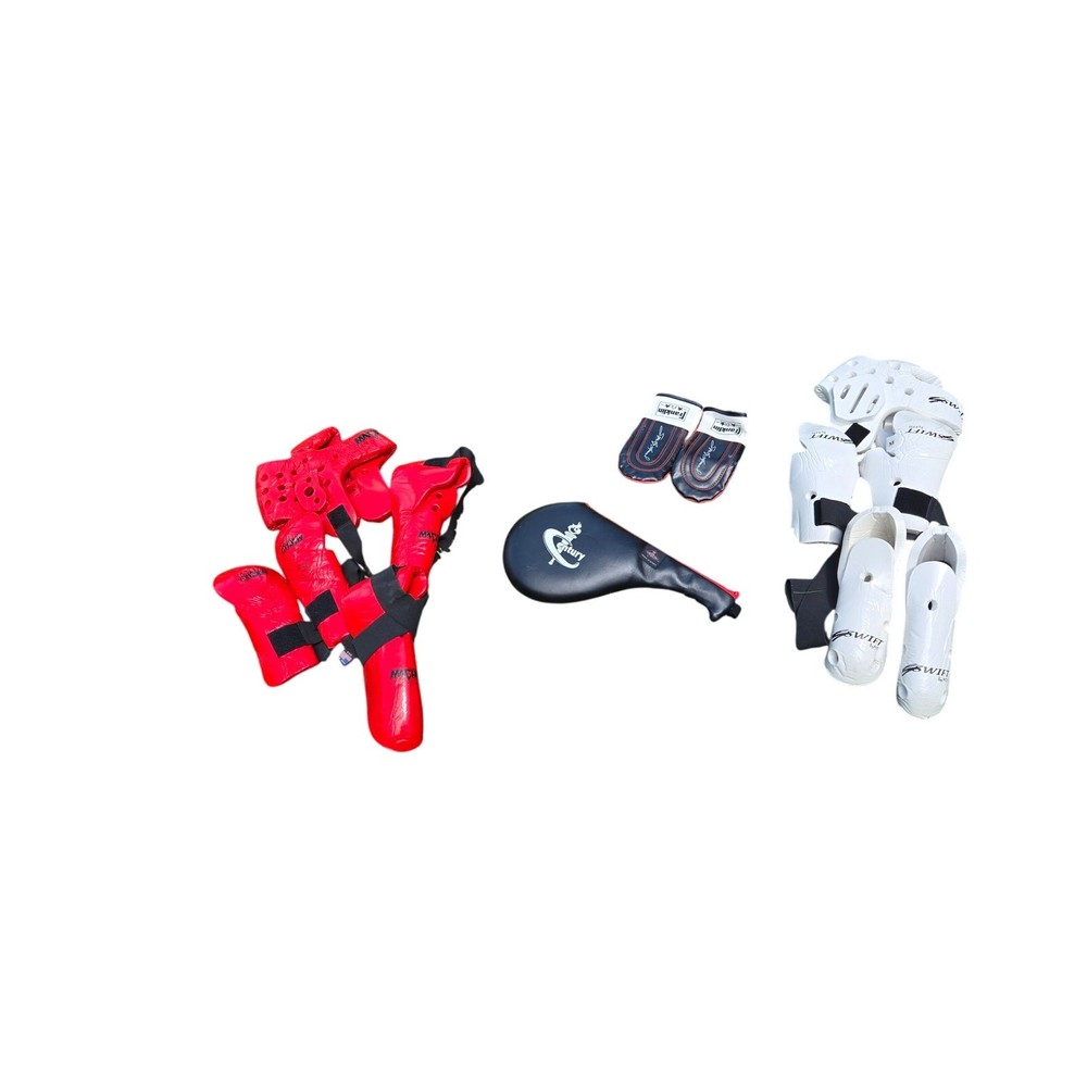 Complete Martial Arts Sparring Gear Lot – Macho & Swift Pads, Century Kick Targe