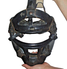 VINTAGE WILSON MARTIAL ARTS SPARRING MASK FULL FACE GAGE BOXING MMA HEAD GEAR