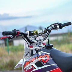 Universal 7/8″ 22mm Dirt Bike Handlebars with Chest Protector Pad for Black
