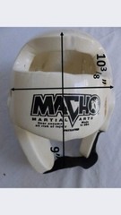 White Macho Adult  Head Gear M/L  – Mixed Martial Arts, Boxing, Tae Kwon Do etc.
