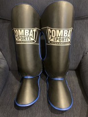 Combat Sports Traditional Kickboxing Shin Guards MMA Sparring – Regular