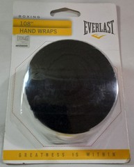 Everlast 108″ Black Boxing Hand Wraps NEW/SEALED