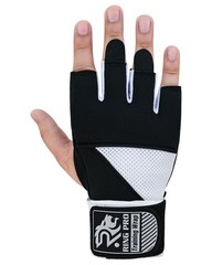 RING PRO Quick Wraps Gel Boxing Inner Gloves Black White Wrist Protection