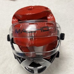 Macho Red Martial Arts Youth Sparring Gear Helmet, Gloves, Shin And Foot Guards
