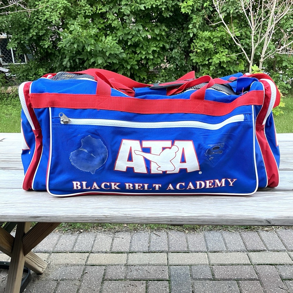 ATA Black Belt Academy 28″ Equipment Duffle Bag Blue Red Taekwondo Karate MMA
