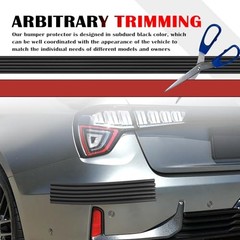 6.56Ft Car Rear Bumper Protector Guard,6-Hole Car Bumper Protector Provides