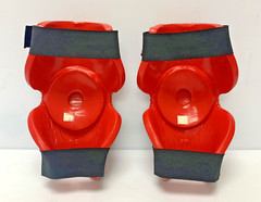 One Pair Macho RedMan Knee And/Or Elbow Pads Guards Boxing MMA Red L/XL