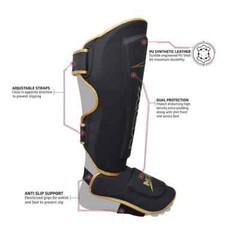 MRX Shin Guards Instep Pads with Extra Padding for MMA Muay Thai Boxing Training