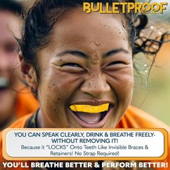 Sports Mouthguard 3X Stronger Thin Breathable Adult Youth MMA Football