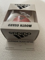 Adidas Red Mouth Guard One Size Fits All Tether Included New in Box