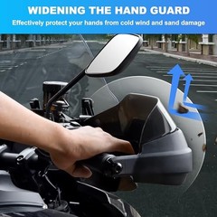Extensions Handguards Deflectors for Pan America 1250 20-23, Smoked Tinted