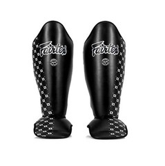 Fairtex Competition Muay Thai Shin Guards, SP5 – Black, Blue, Yellow, Red