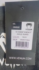 Venum Kontact Slip-On MMA Pro Ankle Support Guards Black One Size – 1 Pair NEW