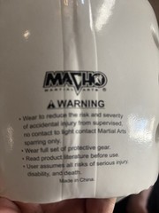 MACHO Karate Federation Protective Gear Set White Medium HRC630L