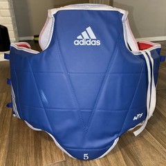 Adidas Reversible Taekwondo Chest Protector Hogu Red Blue Adult Size XL