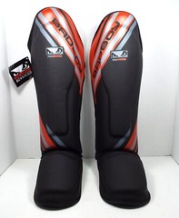 Brand New BADBOY THAI SHIN GUARDS – Pro Series Advanced – Red/Black – Size LXL
