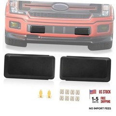 2Pcs F150 Front Bumper Guards Pads Cover Insert Cap Compatible with 18-20 F-150