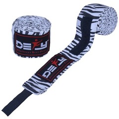DEFY Pair of 180″ New Boxing Hand Wraps Elastic MMA Muay Thai Bandage Zebra