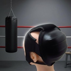 Fighting Arts Helmet Lightweight Fighting Head Protector PU Leather for