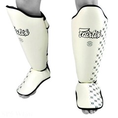 Fairtex SP5 Shin Guards Muay Thai Boxing MMA Kickboxing Martial Arts White