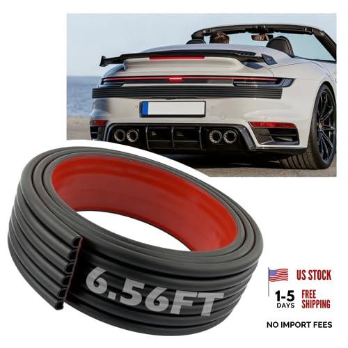 6.56Ft Car Rear Bumper Protector Guard,6-Hole Car Bumper Protector Provides