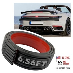 6.56Ft Car Rear Bumper Protector Guard,6-Hole Car Bumper Protector Provides