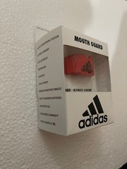 Adidas Red Mouth Guard One Size Fits All Tether Included New in Box