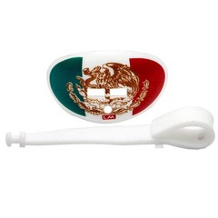 LOUDMOUTHGUARDS Football Mouth Guard – Pacifier Lip Protector Flag of Mexico