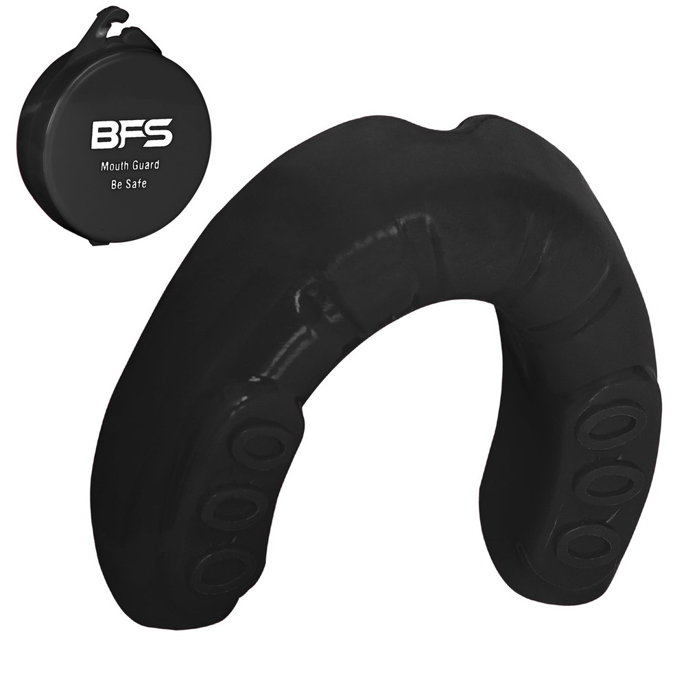 BFS IMPEX Mouth Guard Sports for Adults Best Teeth,MMA Black