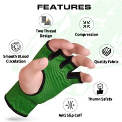 Compression Sleeves Boxing Hand Wraps Elastic Quick Wraps Fist Protection Green