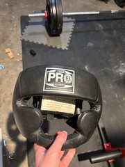 PBS Pro Boxing Supplies black Boxing Headgear Adult Sparring Head Guard Used