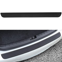 ASUBHA Car Rear Bumper Protector, Bumper Guard, Universal Rubber Anti Black