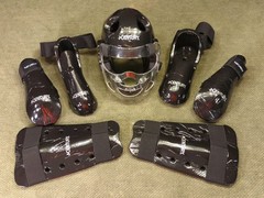 Century Pad Set Helmet/Shin Pads (Adult M/L) & Foot (5/6) & Hand Pads (S)