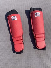 Combat Sports International – MMA / MT Training Sparring Shin Guards – Red