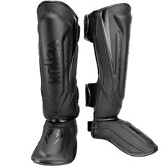 Venum Elite Evo Protective Shin Instep Guards – Black/Black