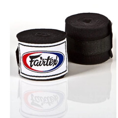Fairtex HW2 Boxing Hand Wraps 180″ Cotton Stretch 1 Pairs Black
