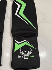 Beast Rage Shin Guards For Kickboxing, MMA, Martial Arts Size: S/M