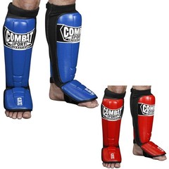 Combat Sports Pro-Style MMA Shin Guards Large, Blue
