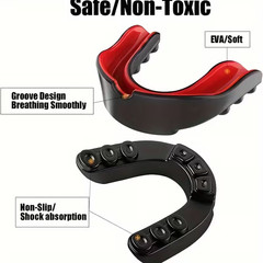 4pcs Boxing Sports Mouthguard, Free Fighting MMA Sanda Taekwondo Protective Gear